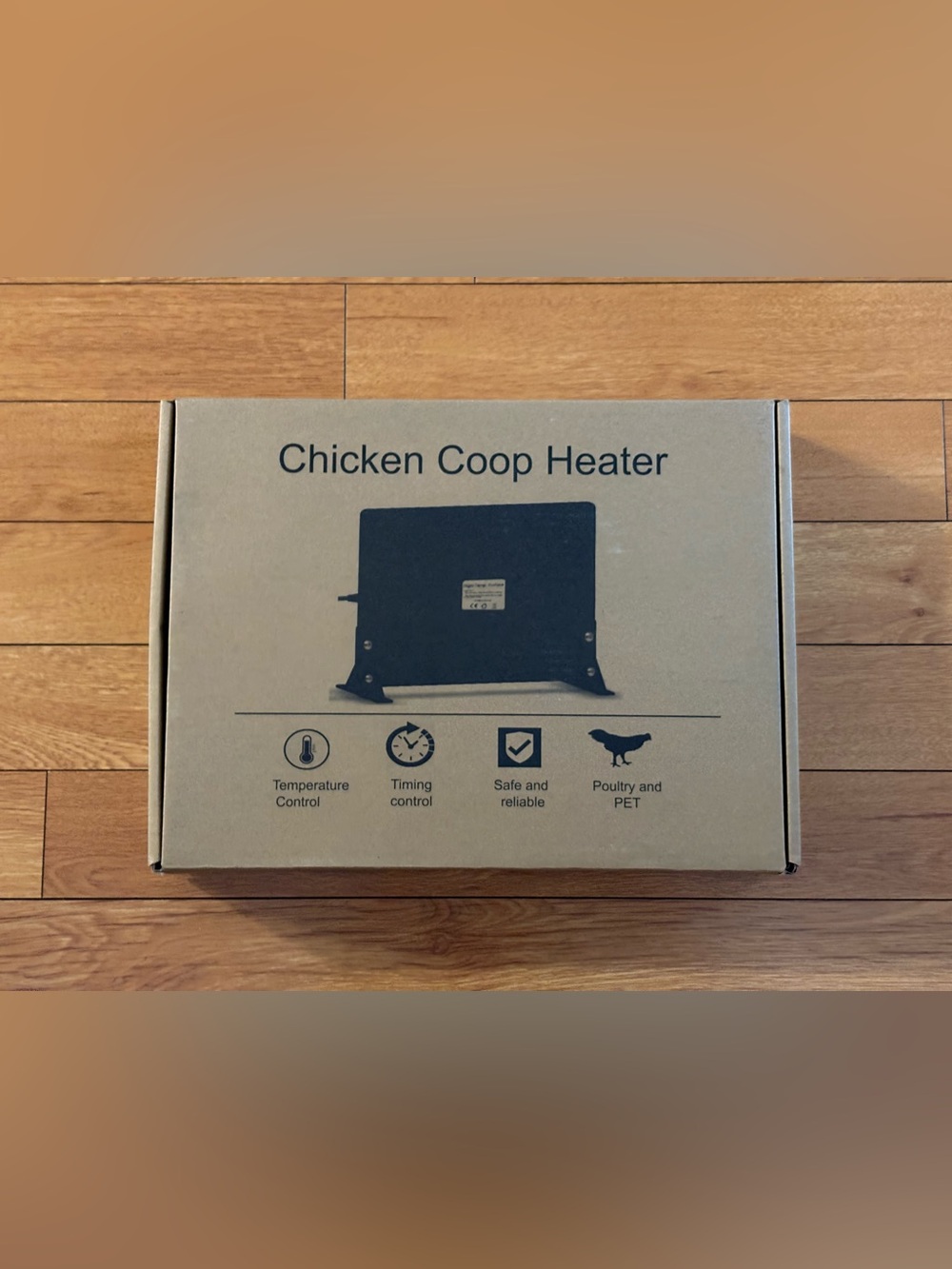 Chicken Coop Heater, 15.7”x11.8” with Temperature/Timer Control. NEW
